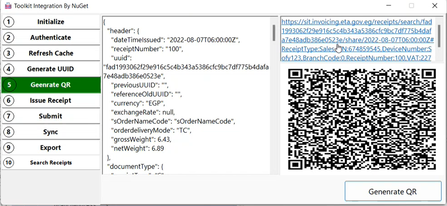 Referenced toolkit nuget-qr